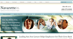 Desktop Screenshot of navarettelaw.com