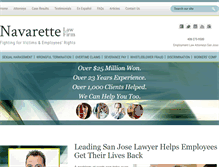 Tablet Screenshot of navarettelaw.com